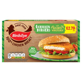 Birds Eye - 4 Chicken Burgers - 220g top of the range chicken breast.